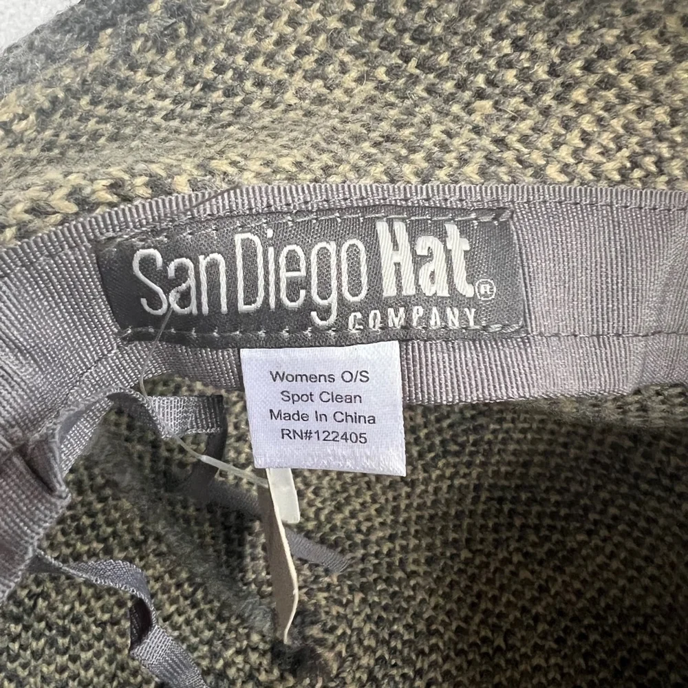 San Diego Hat Company Gala Bucket Hat OS Black Tan - Picture 2 of 4